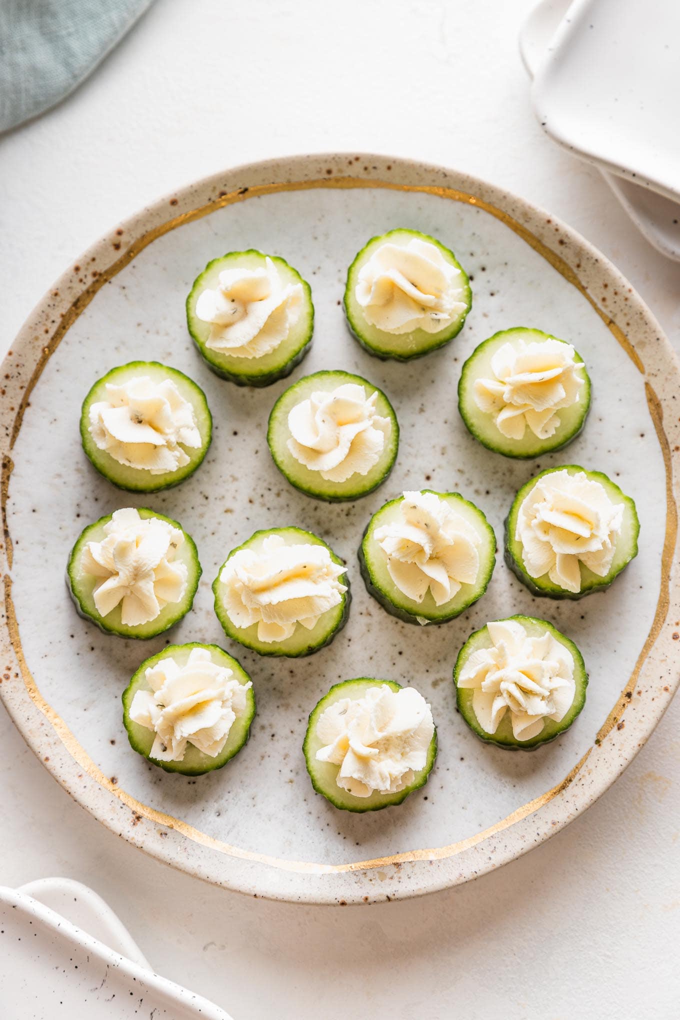 Smoked Salmon Cream Cheese Cucumber Bites - A Fork's Tale