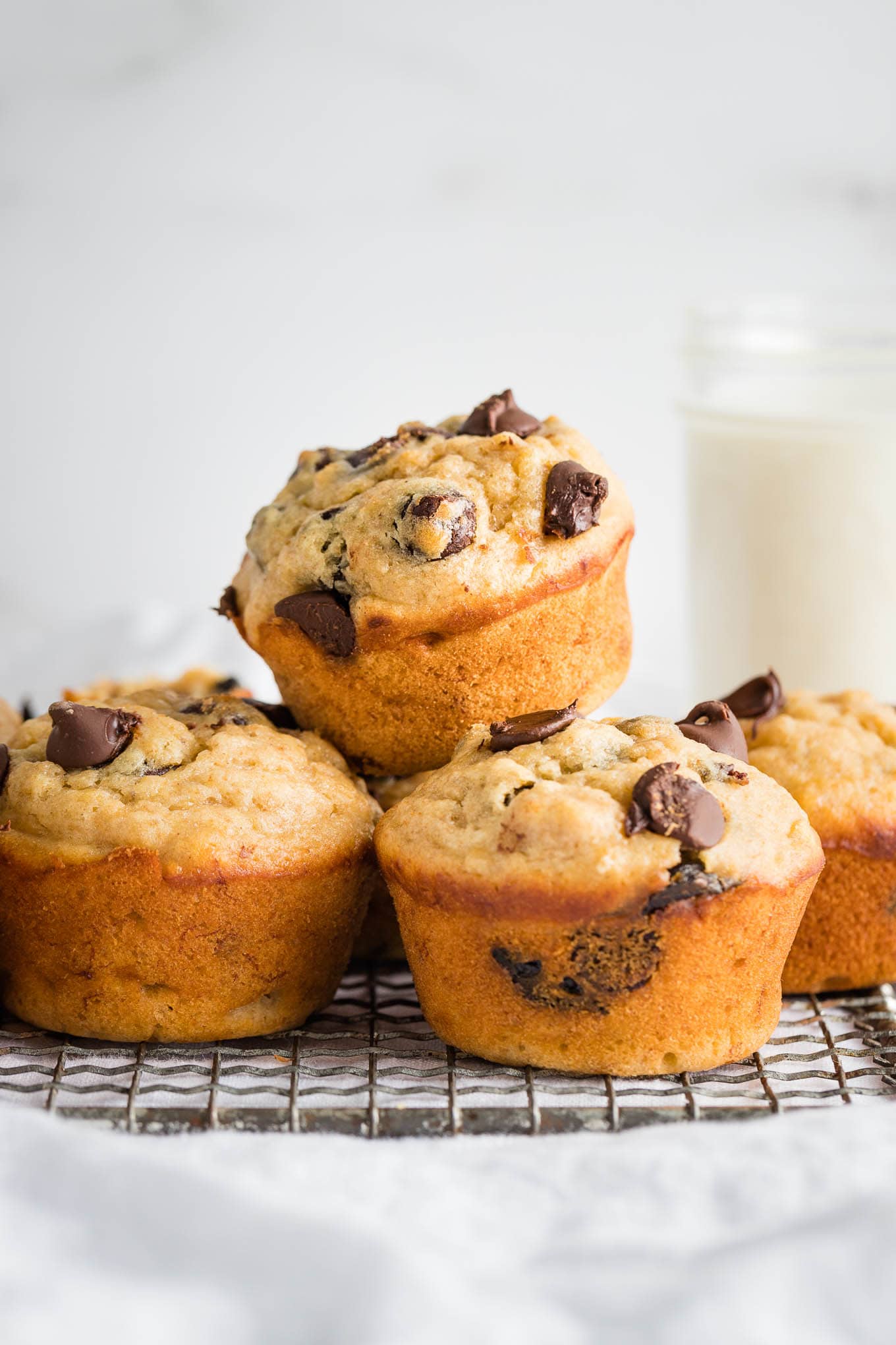 Easy Chocolate Chip Muffins l Beyond Frosting