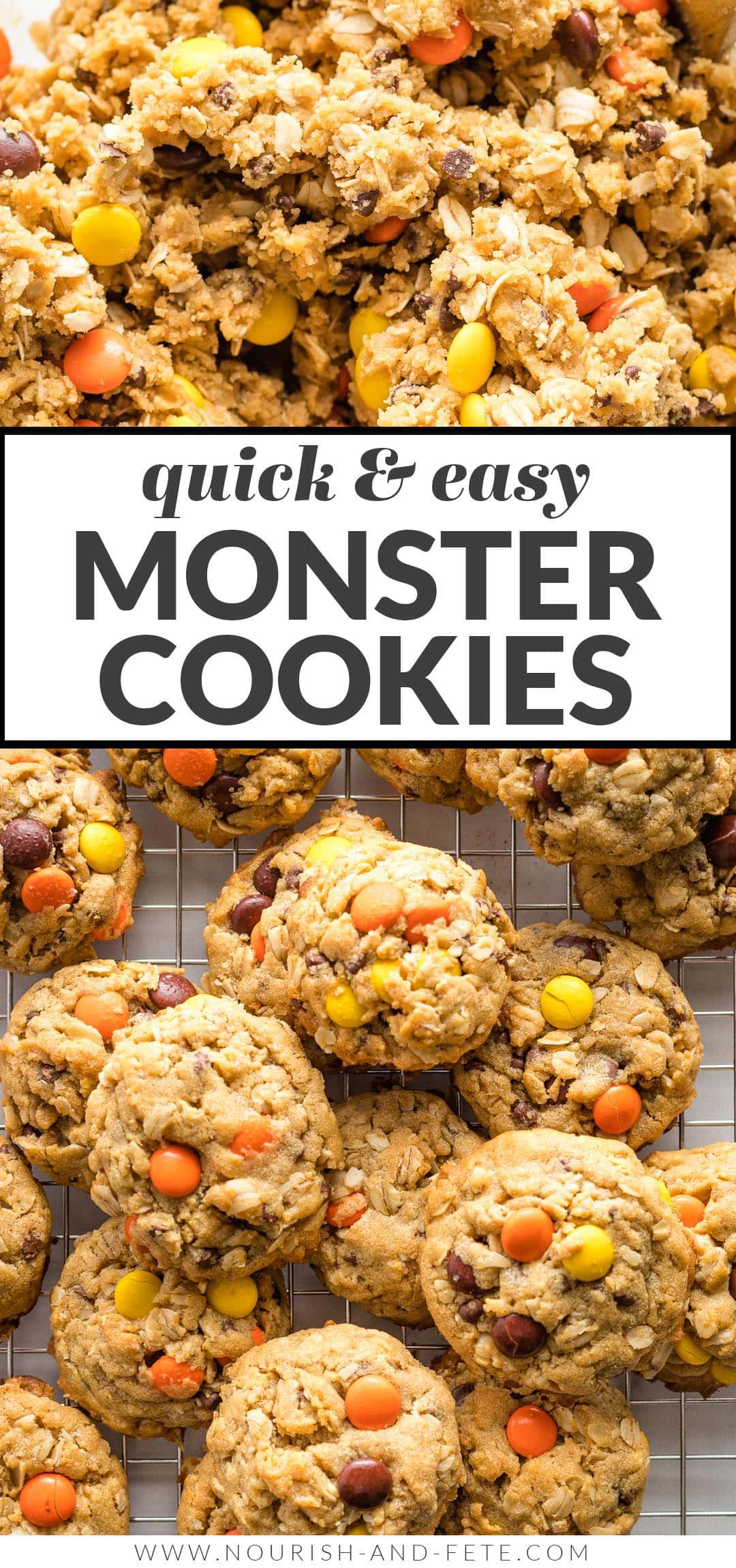 Ultimate Reese's Monster Cookies - Nourish and Fete