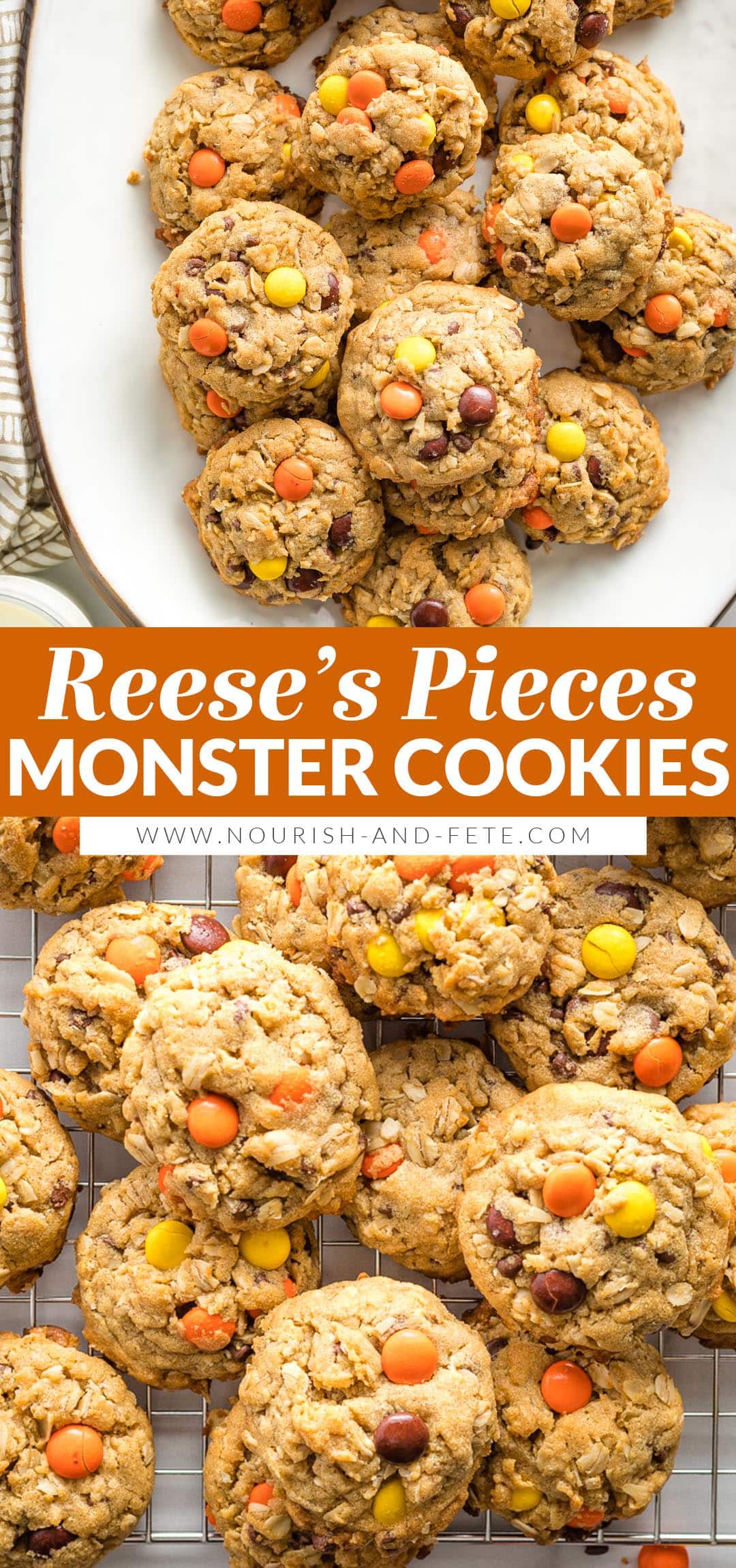 Ultimate Reese's Monster Cookies - Nourish and Fete