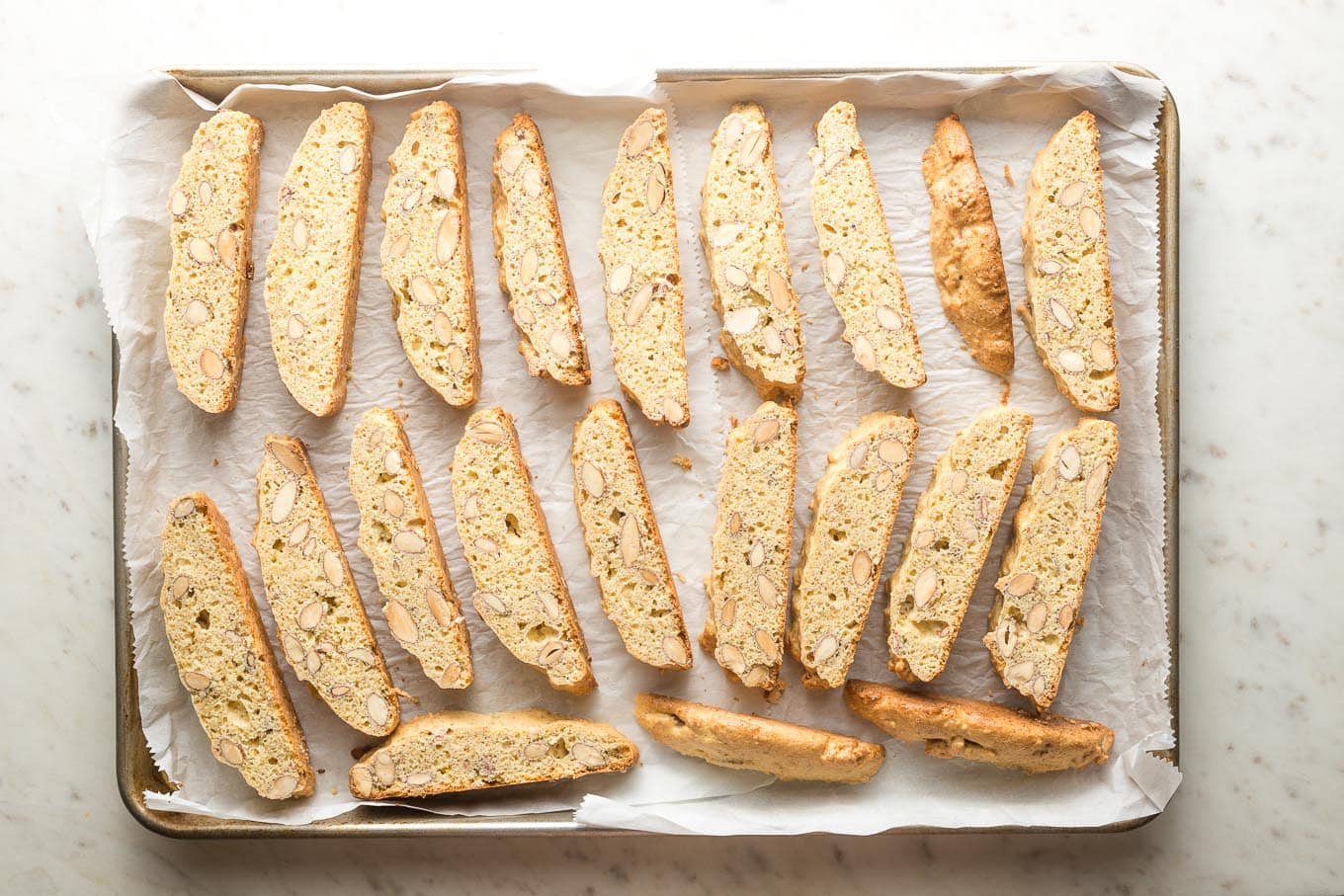 Chocolate-Dipped Almond Biscotti - Nourish And Fete