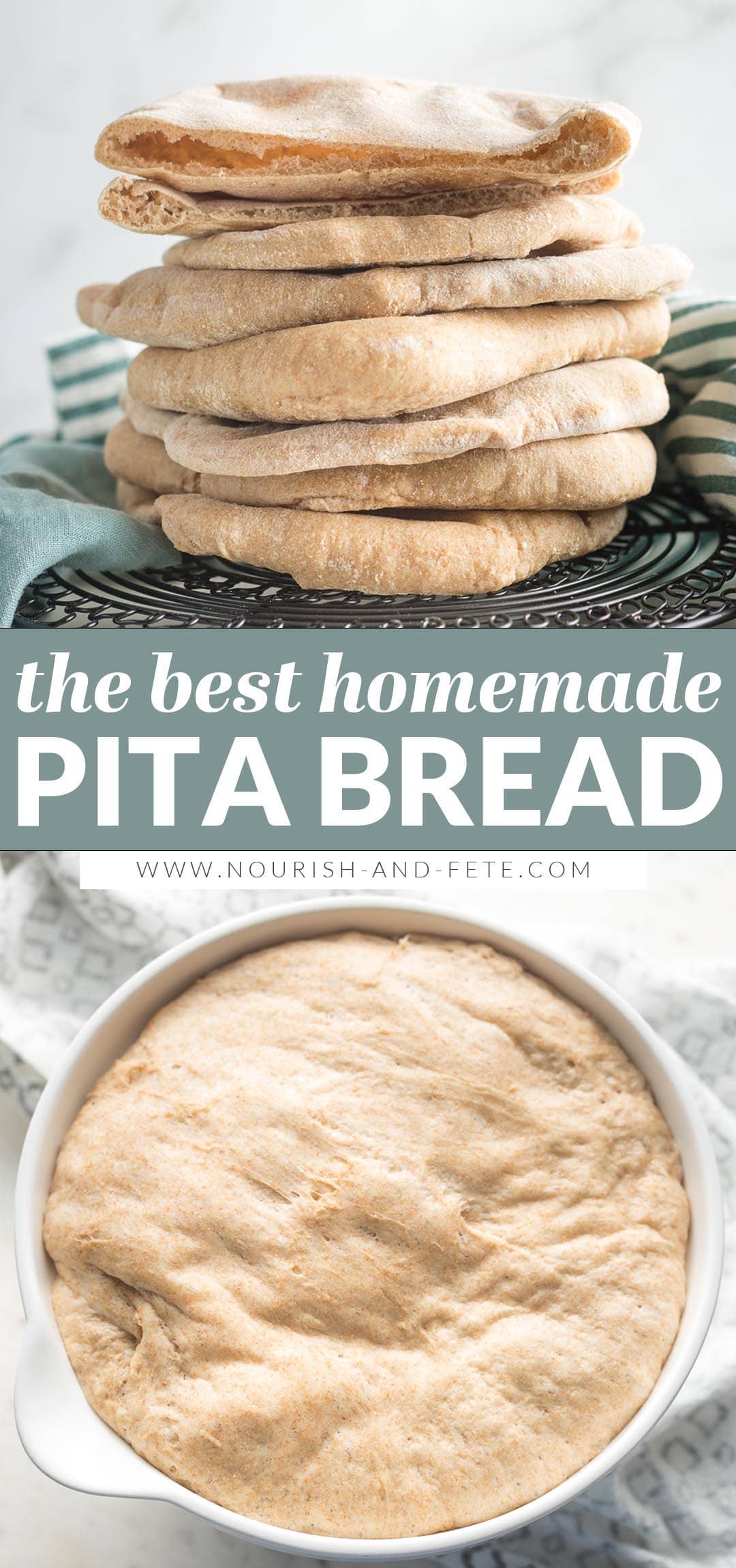 Whole Wheat Pita Bread - Nourish and Fete