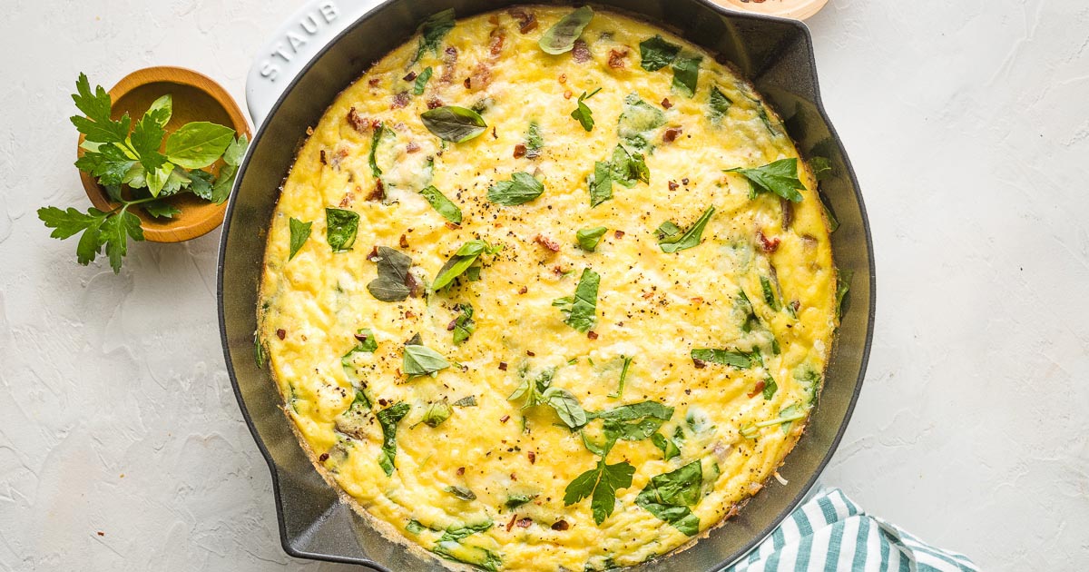 Simple Spinach Frittata Recipe - Love and Lemons