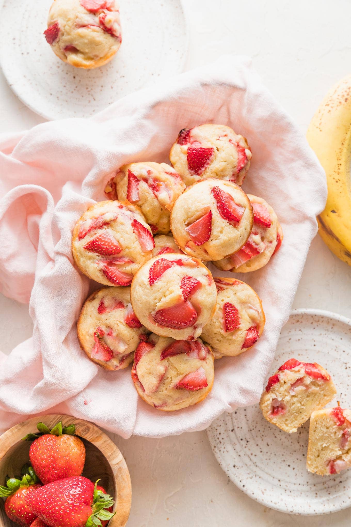 Coffeeshop Strawberry Banana Muffins - Straight to the Hips, Baby