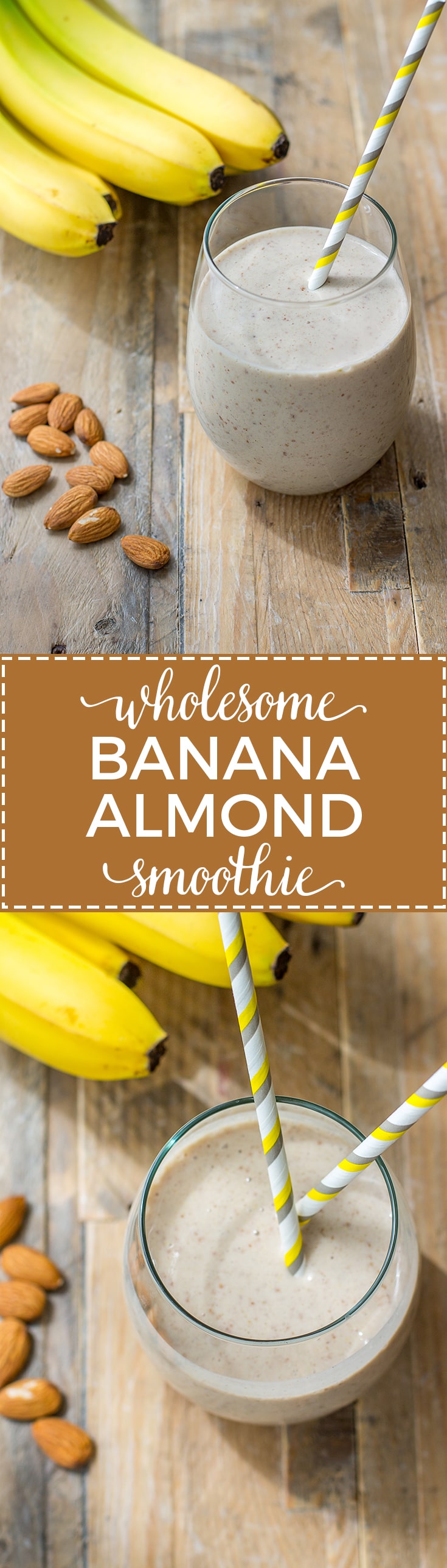 Wholesome Banana Almond Milk Smoothie Nourish And Fete 7643