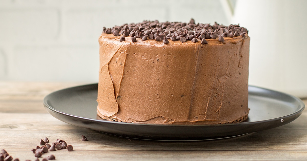 Chocolate Cake with Mocha Buttercream Frosting - Baker by Nature