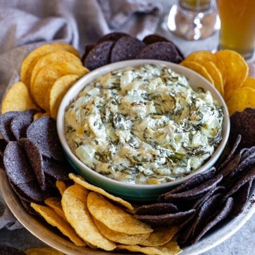 Crockpot Spinach Artichoke Dip - Easy Healthy Recipes