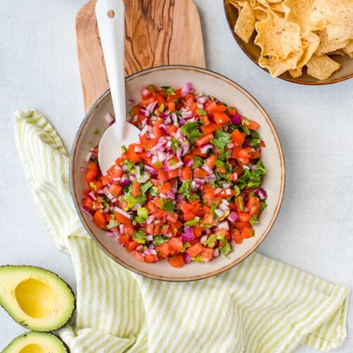 How To Make Homemade Pico De Gallo - Nourish and Fete