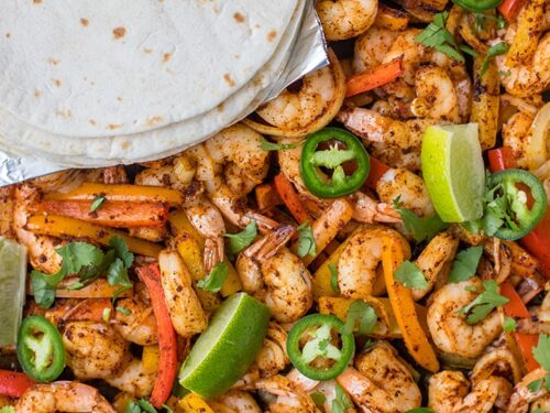 Easy Meal Prep Recipe Shrimp Fajita Bowls - No. 2 Pencil