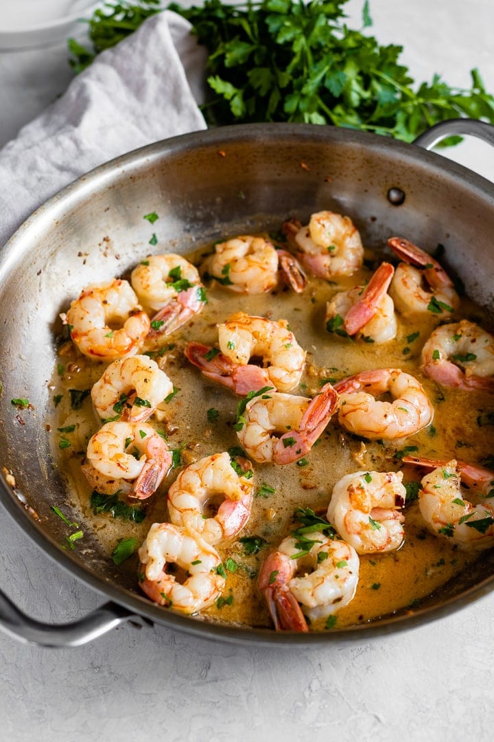 15 Minute Garlic Butter Shrimp Nourish And Fete