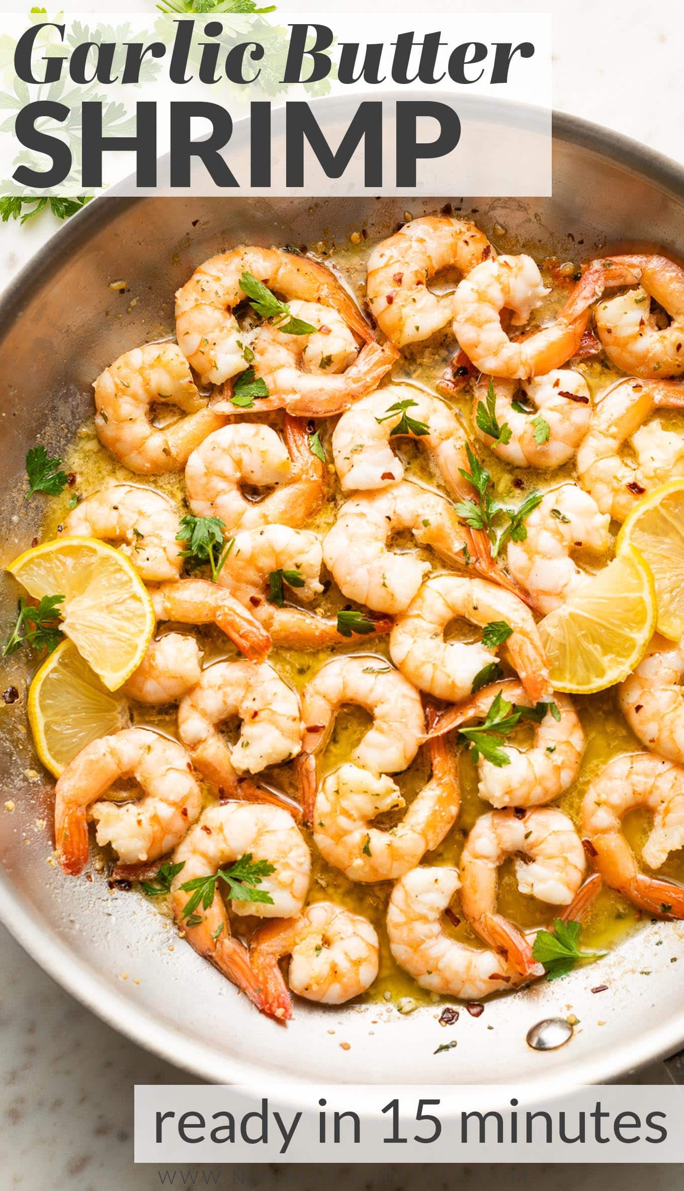15-Minute Garlic Butter Shrimp - Nourish and Fete