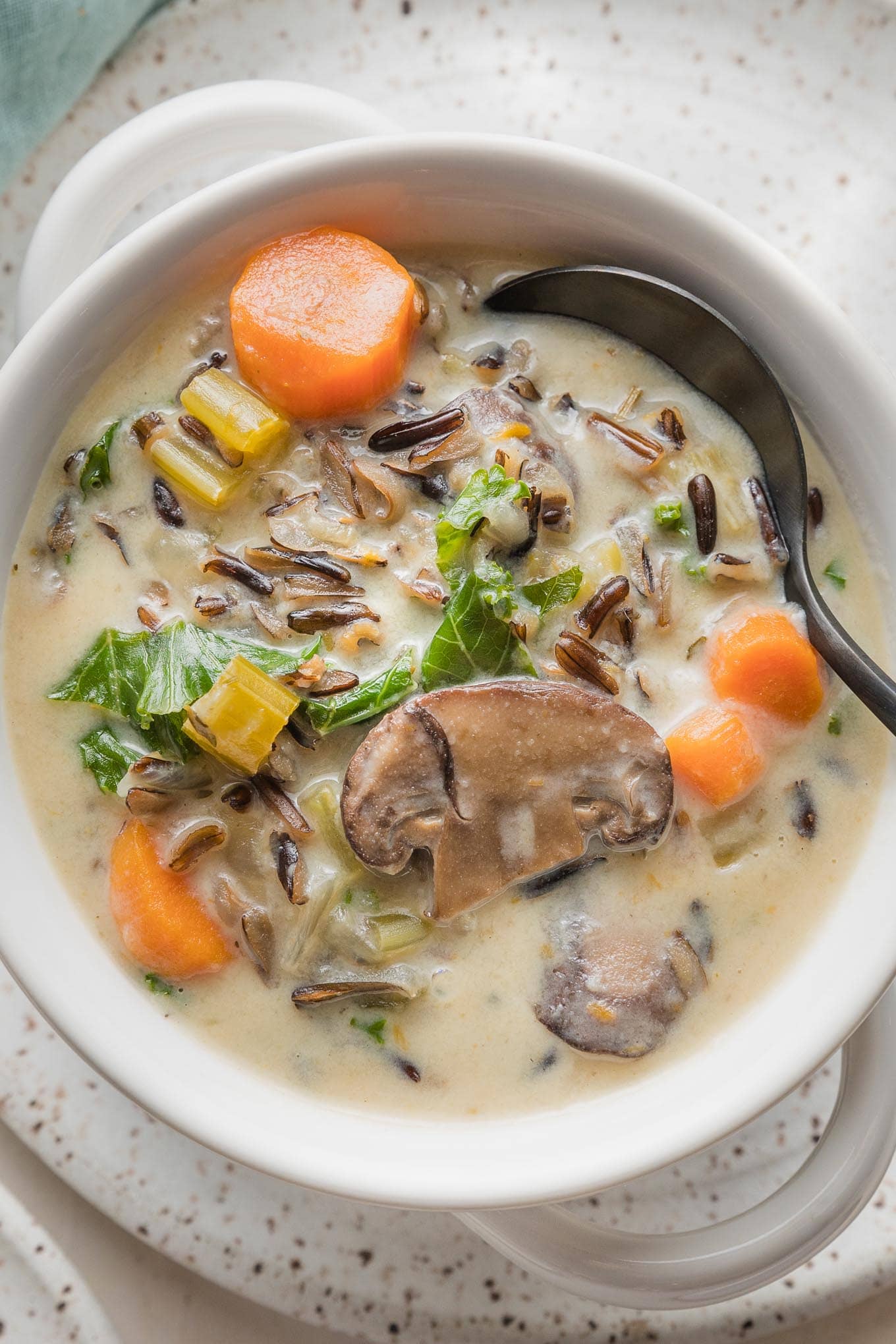 Instant Pot Wild Rice Soup - Nourish and Fete