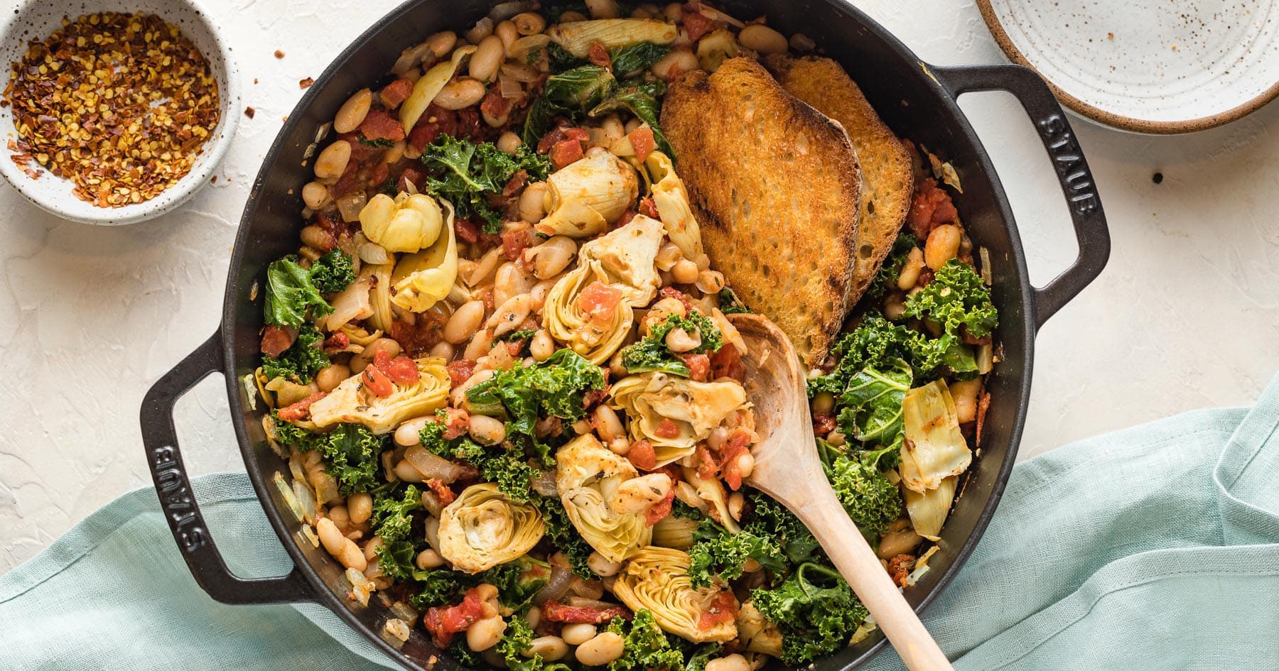 Tuscan White Bean Skillet