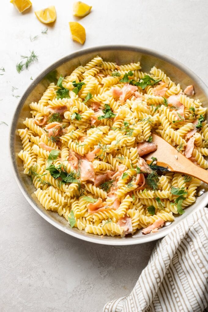 Creamy Smoked Salmon Pasta - Nourish and Fete