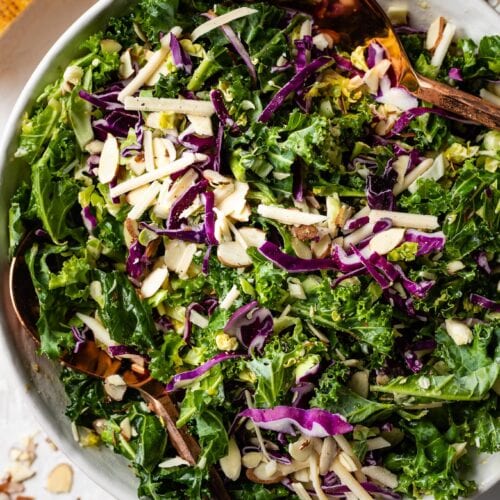 kale red cabbage salad