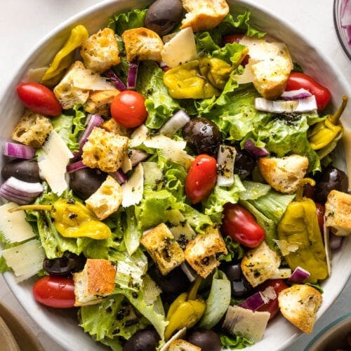 Everyday Italian Salad {With Variations and Options!} - Nourish and Fete