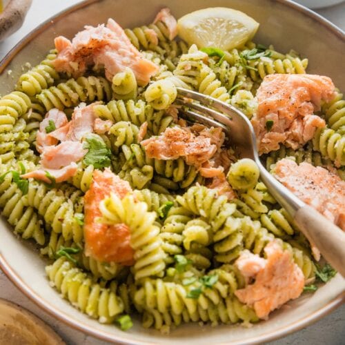 Salmon Pesto Pasta