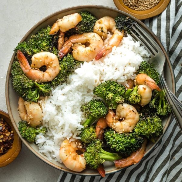 Sheet Pan Honey Garlic Shrimp and Broccoli - Nourish and Fete