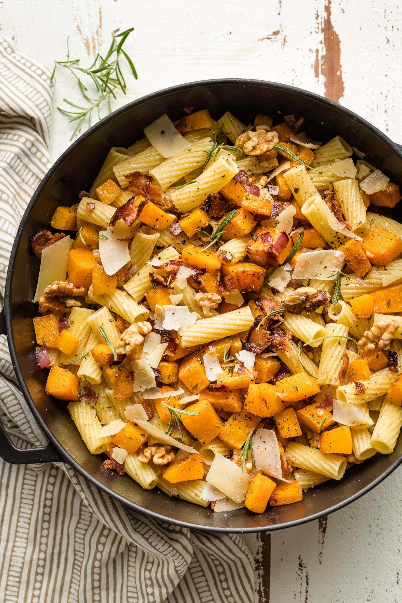 Skillet Buttercup Squash with Bacon