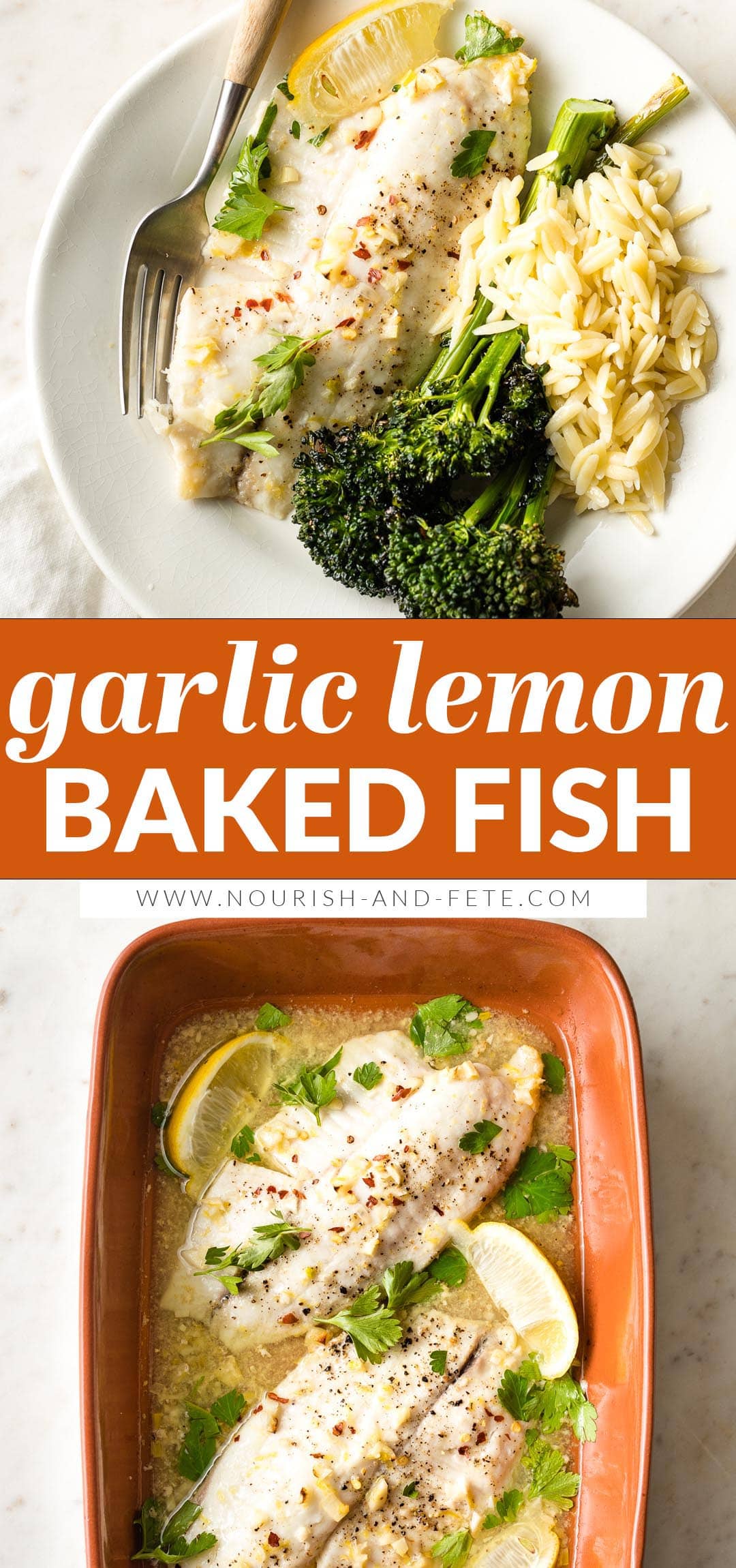 Baked Lemon Tilapia - Nourish and Fete