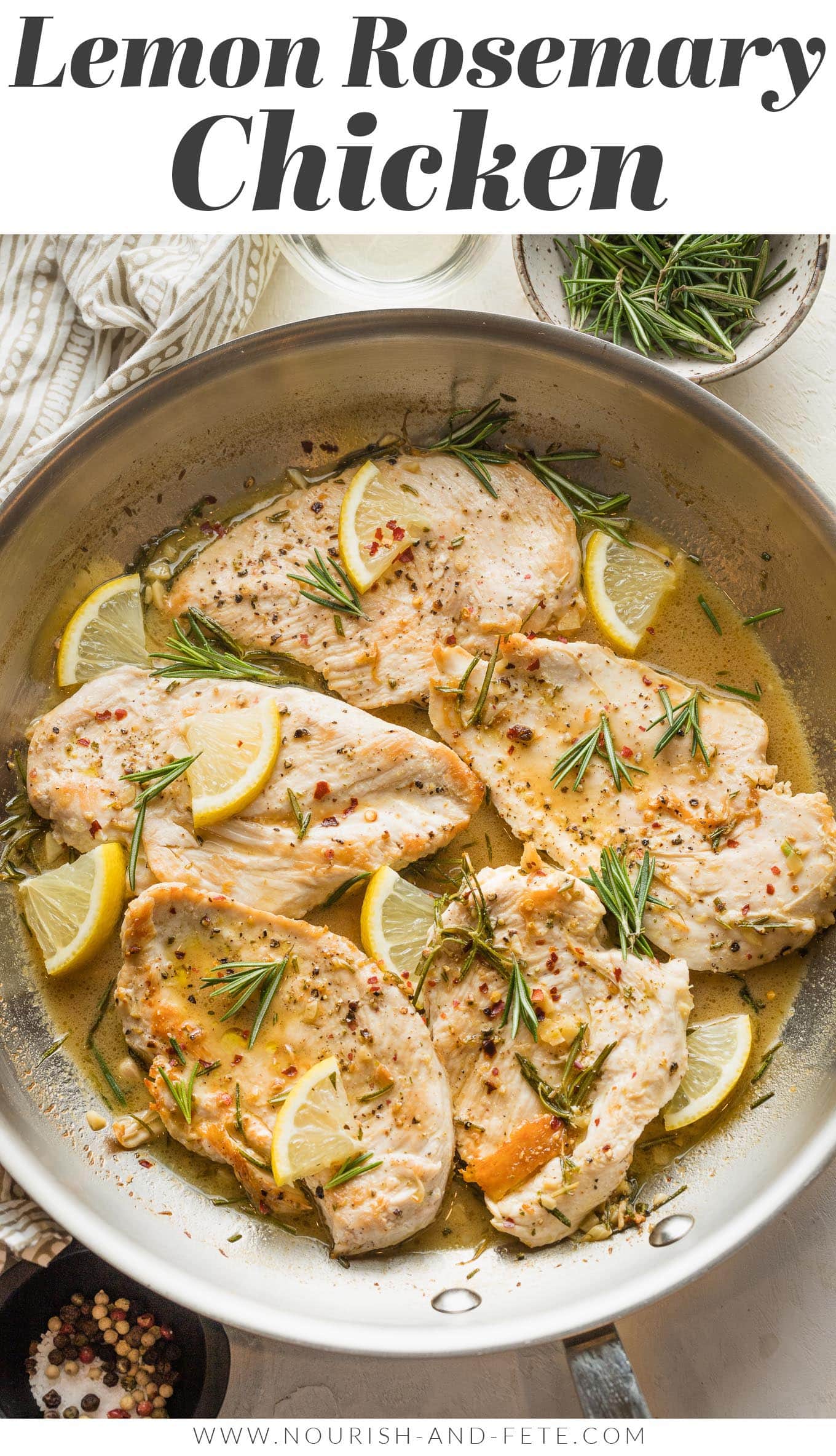 Lemon Rosemary Chicken - Nourish and Fete