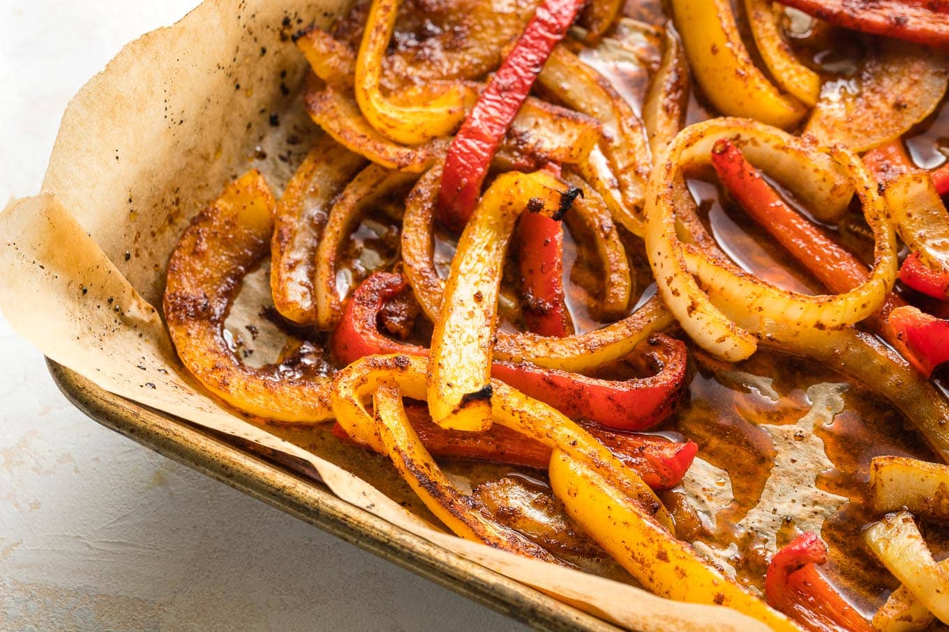 Sheet Pan Chicken Fajitas Nourish And Fete