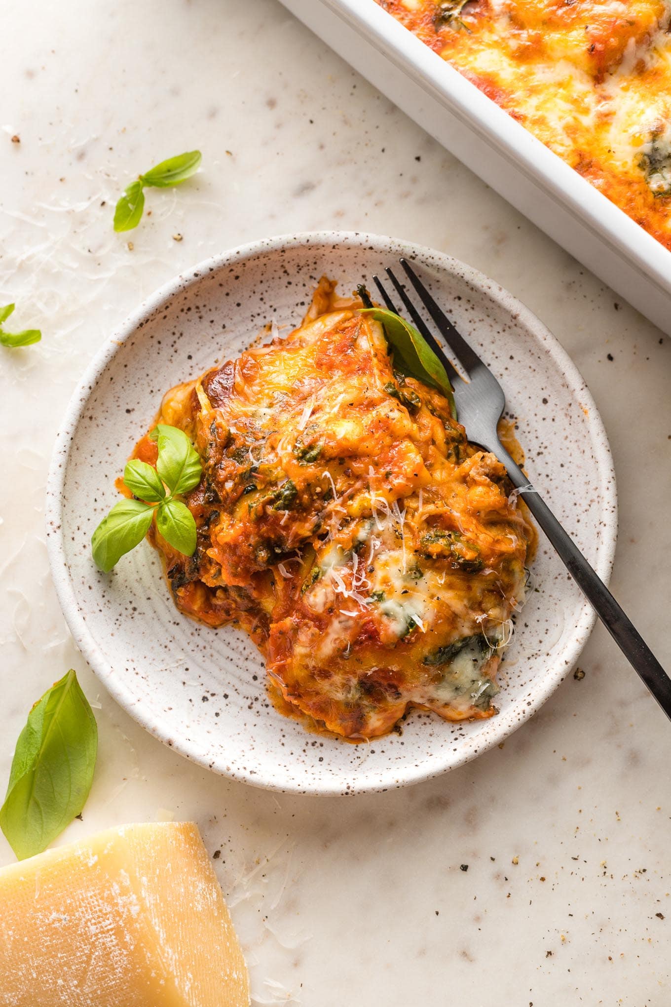 Baked Ravioli With Spinach - Nourish And Fete