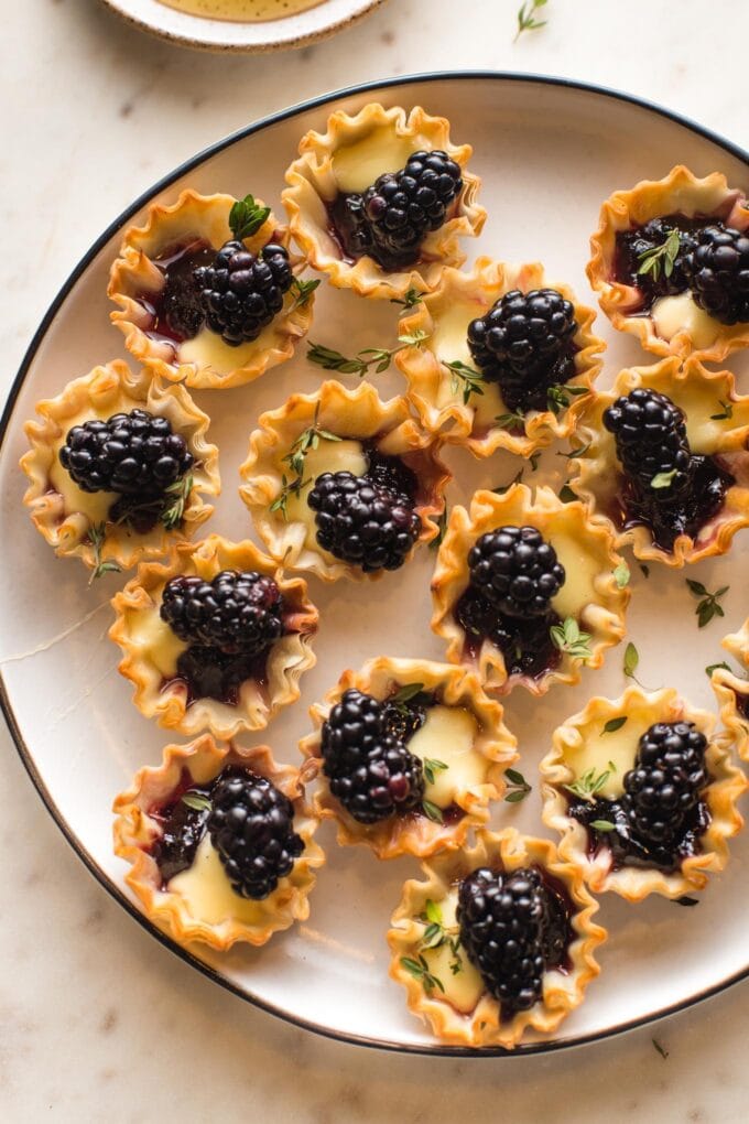 Baked Brie and Bacon Jam Phyllo Cups - Wry Toast