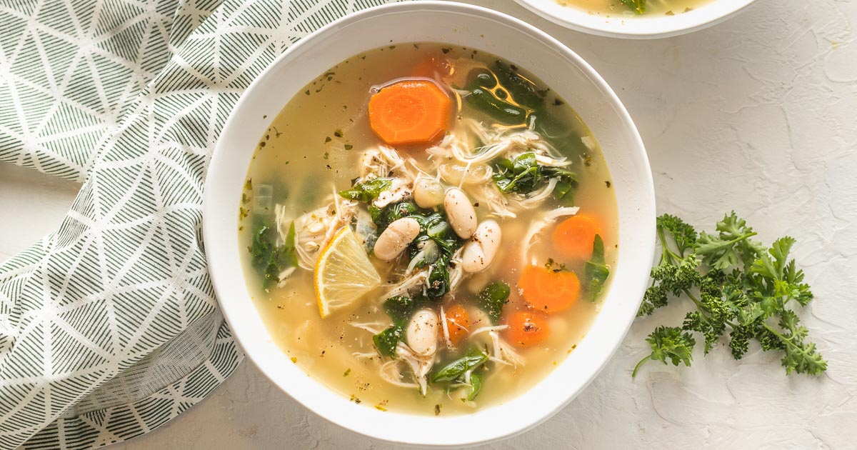 White Bean Chicken Soup - Nourish and Fete