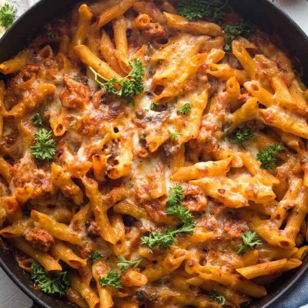 Ground Turkey Pasta Bake - Nourish and Fete