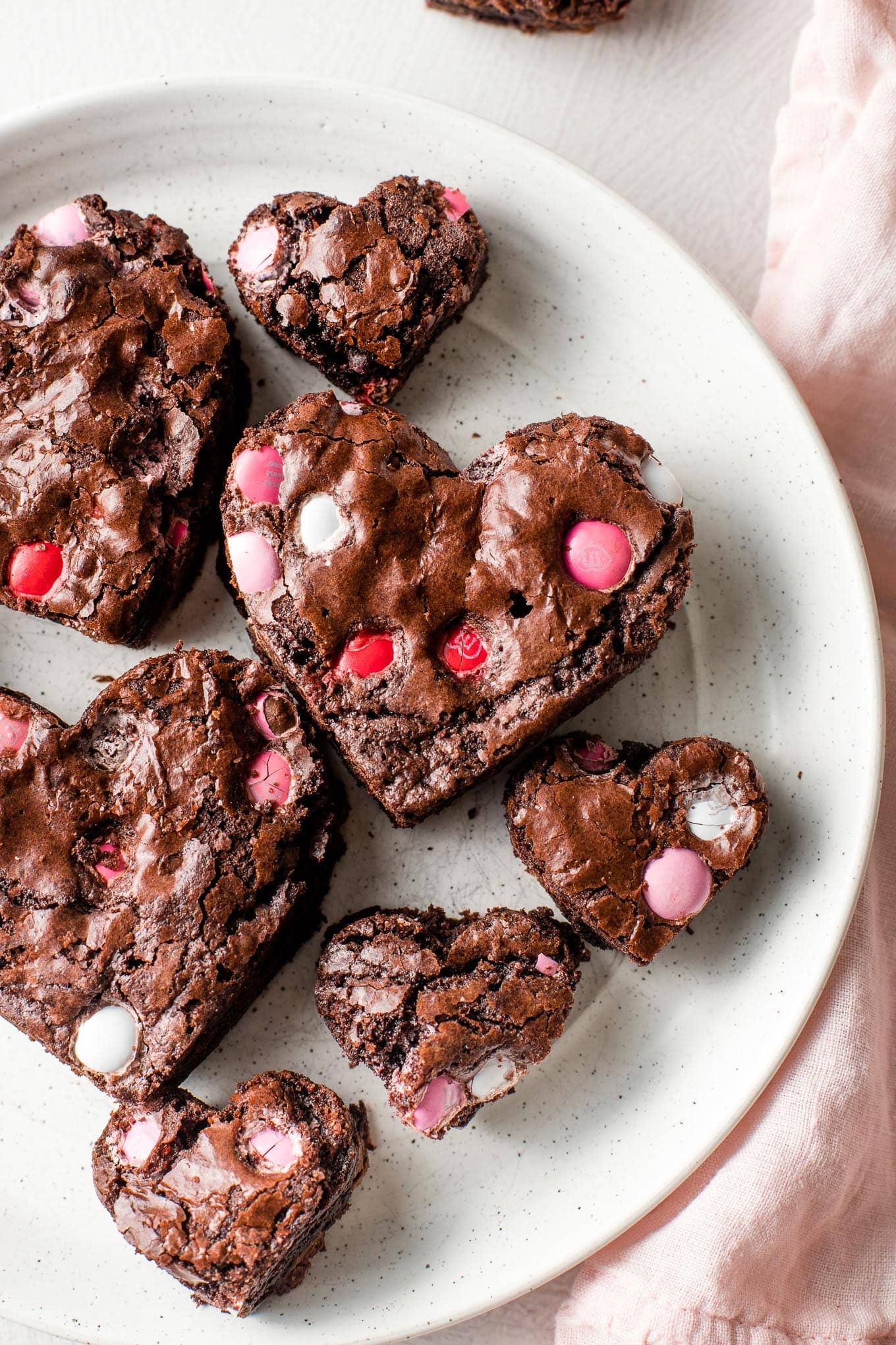 Heart Shaped Brownies - Nourish and Fete