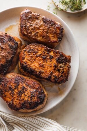 Baked Boneless Pork Chops (5 Minutes Prep!) - Nourish and Fete