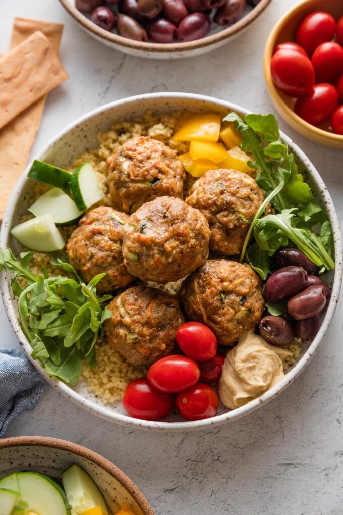 Baked Turkey Meatballs (Quick and Easy!) - Nourish and Fete