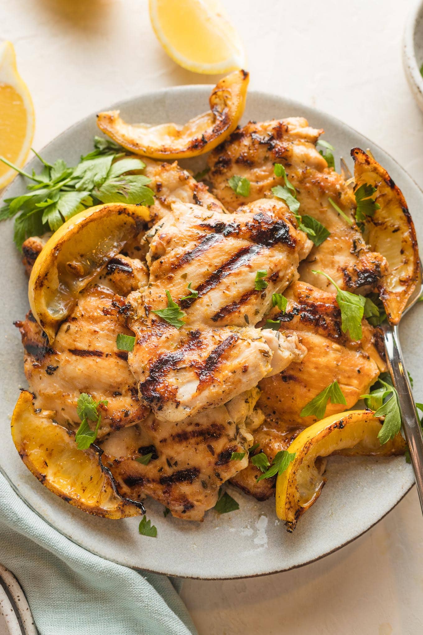 Lemon Chicken Thighs (The Juiciest!) - Nourish and Fete