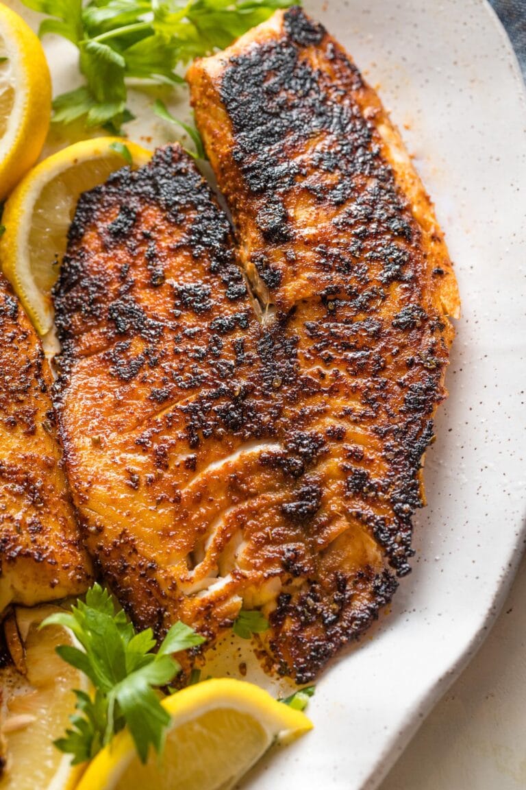 Blackened Tilapia (in only 12 minutes!) - Nourish and Fete