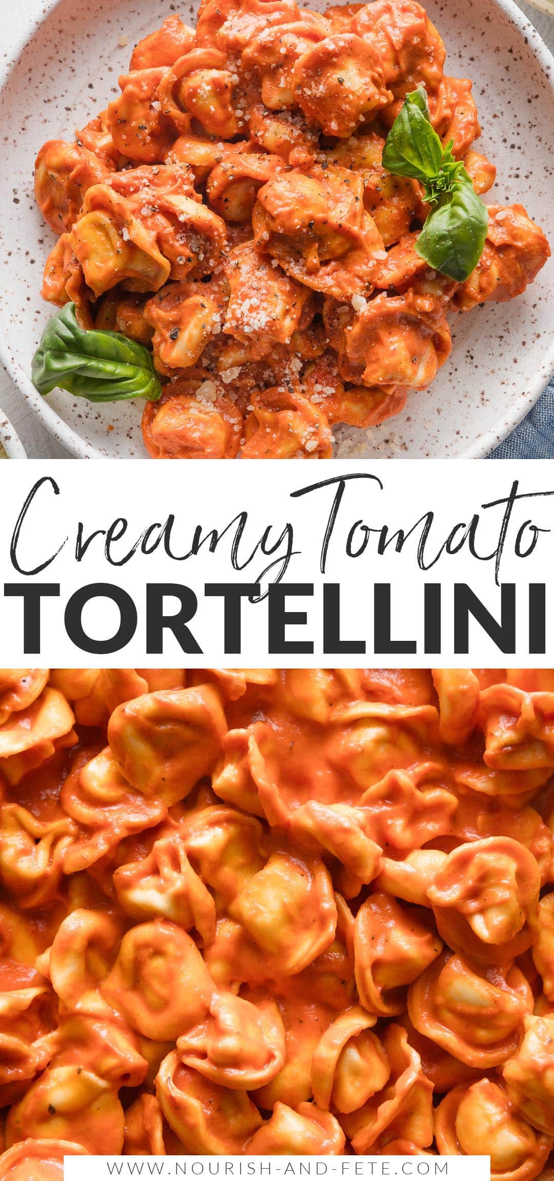 Tortellini with Creamy Tomato Sauce (One Pan, 15 Minutes) - Nourish and ...