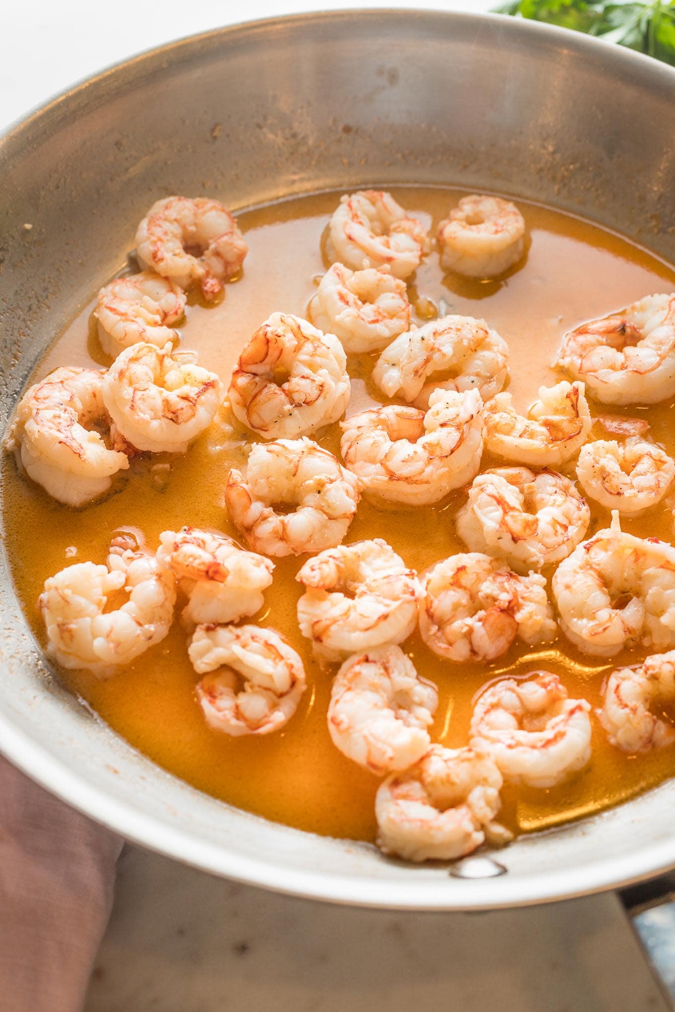 Red Argentine Shrimp And The Best Pan Sauce Nourish And Fete