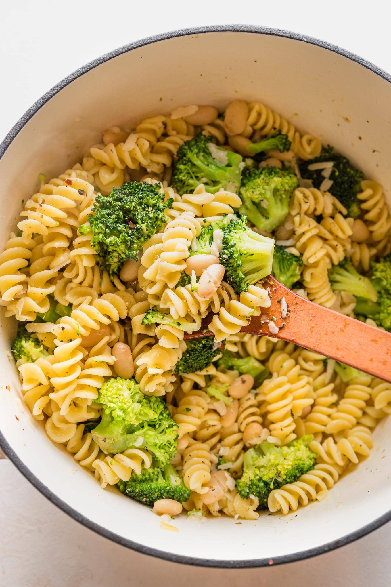 Pasta With White Beans And Broccoli - Nourish And Fete