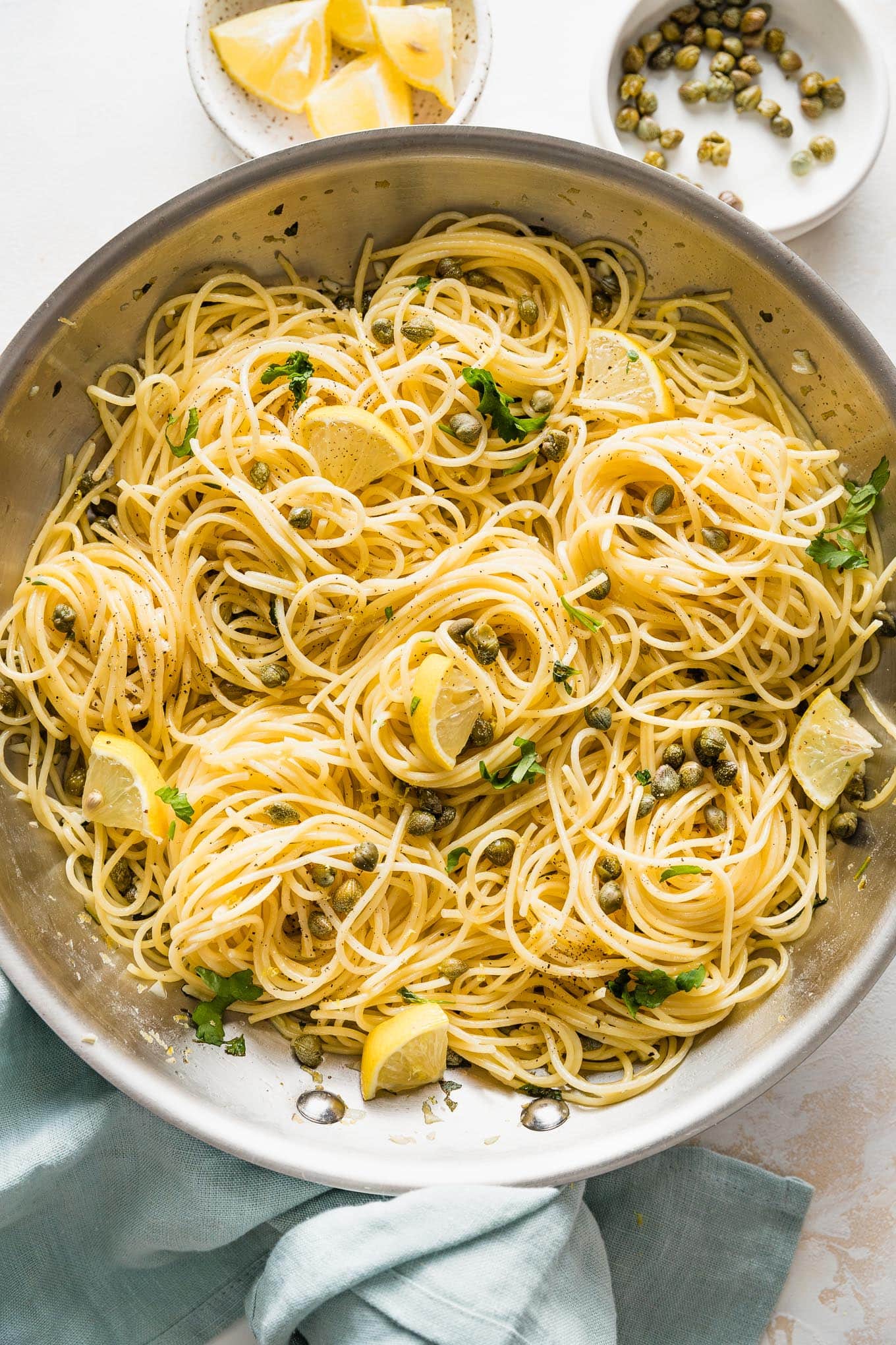 Fast and Easy Lemon Garlic Pasta - Pinch and Swirl
