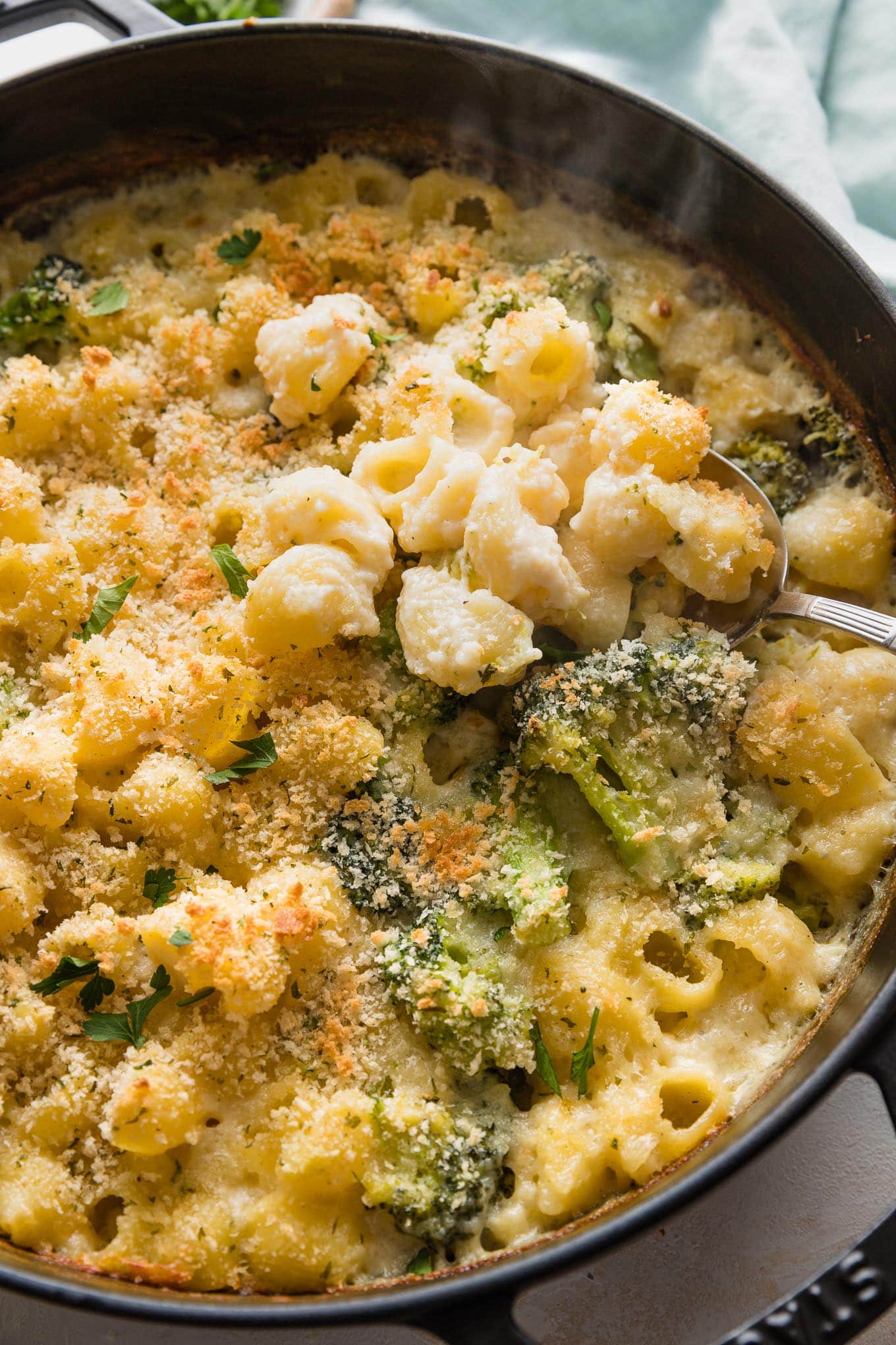 Baked Broccoli Mac And Cheese - Nourish And Fete