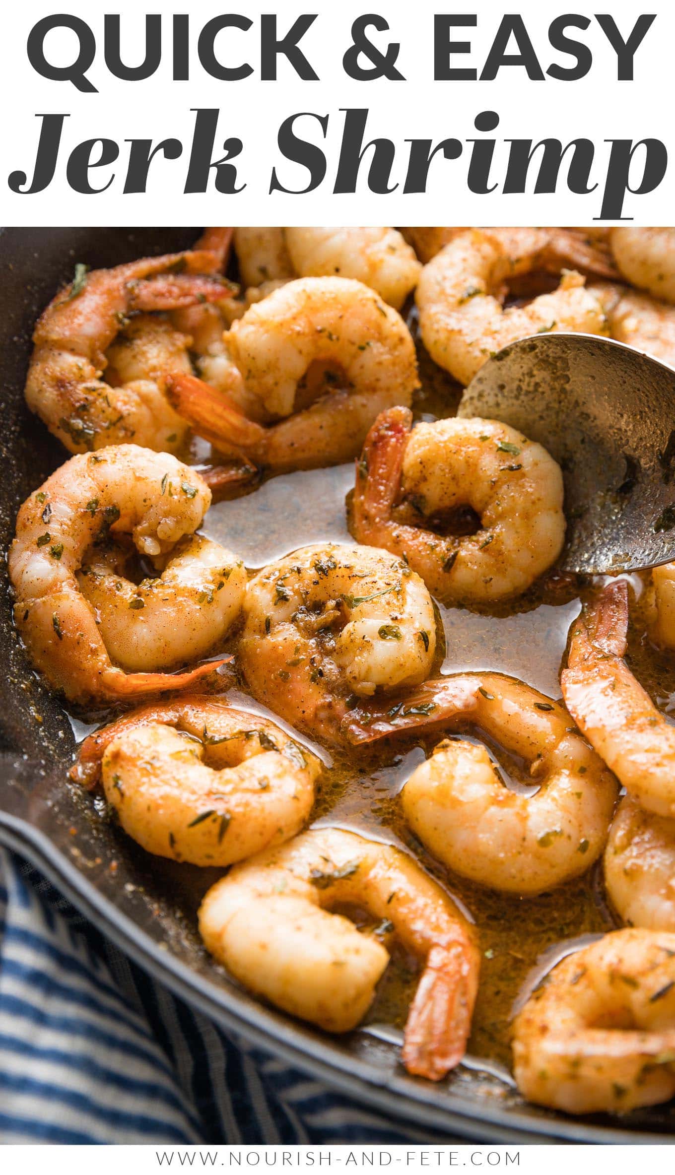 Jerk Shrimp Recipe - Nourish and Fete