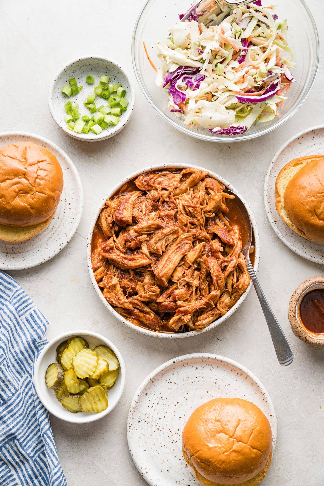 Easy Bbq Chicken Sandwiches Nourish And Fete