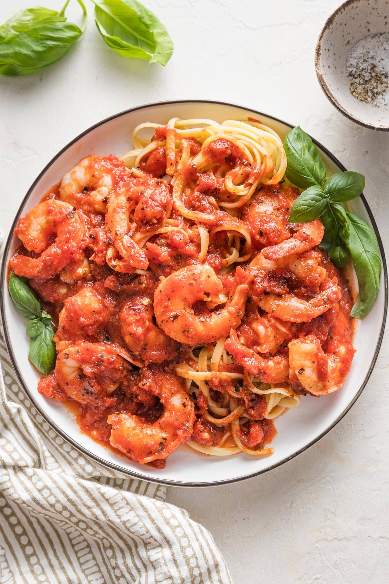 Our Seafood Spaghetti Marinara is as tasty as it is pretty. Shrimp