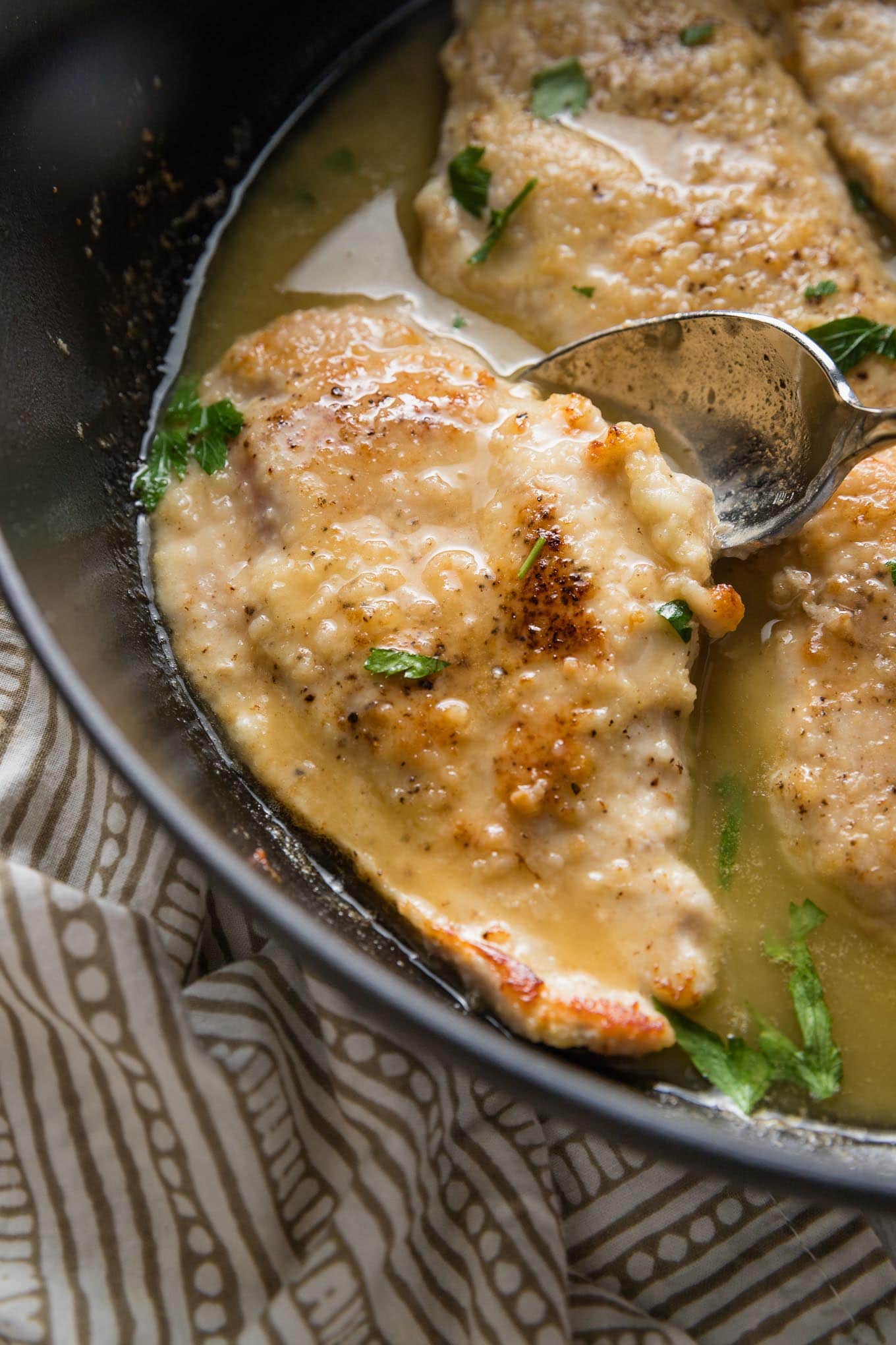 Chicken in White Wine Sauce - Nourish and Fete