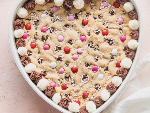 Valentine Cookie Cake Recipe - Peas and Crayons