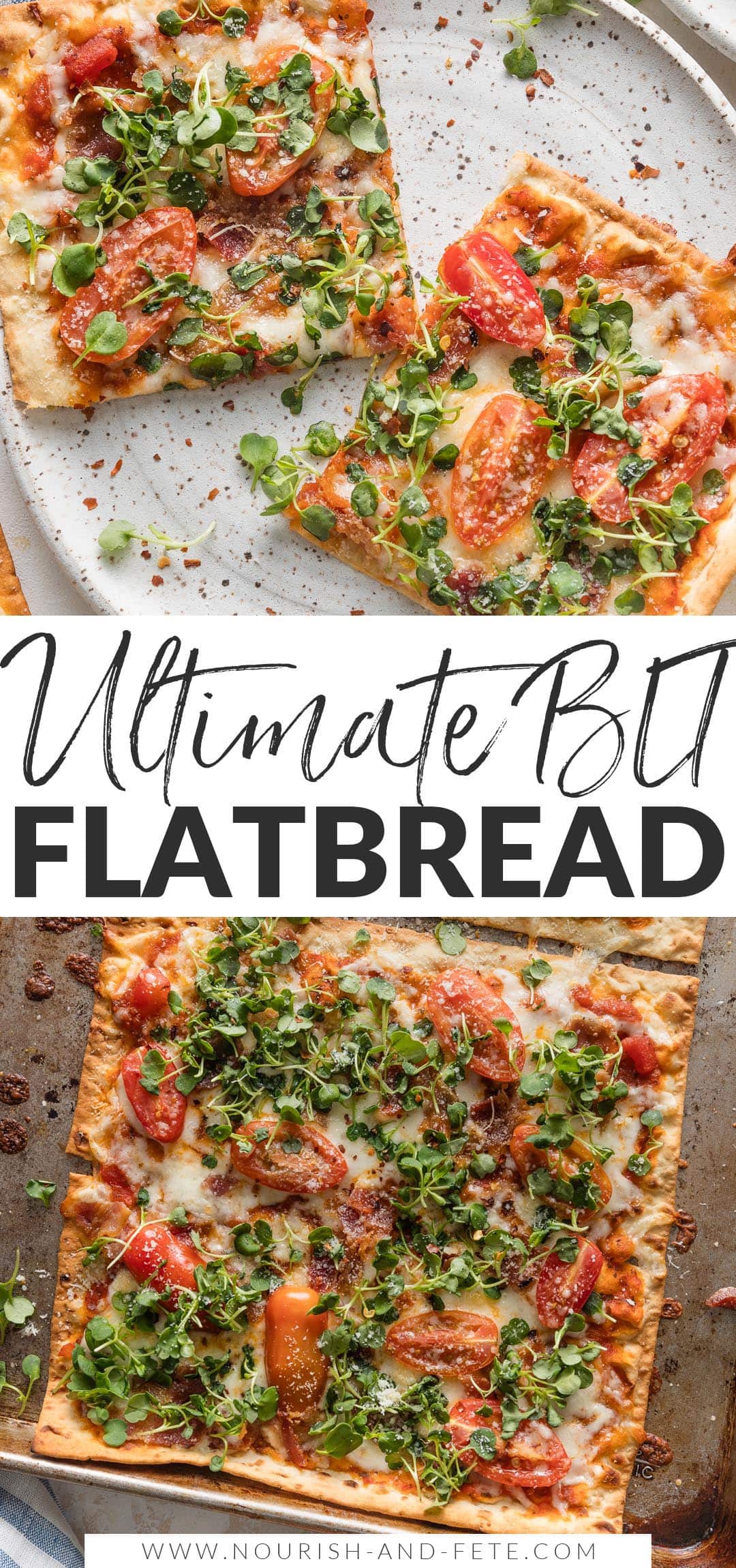 BLT Flatbread Pizza - Nourish and Fete