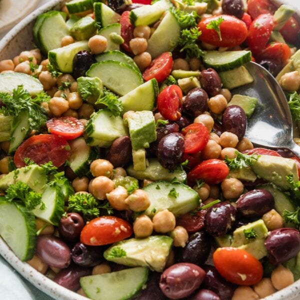 Chickpea Avocado Salad - Nourish and Fete