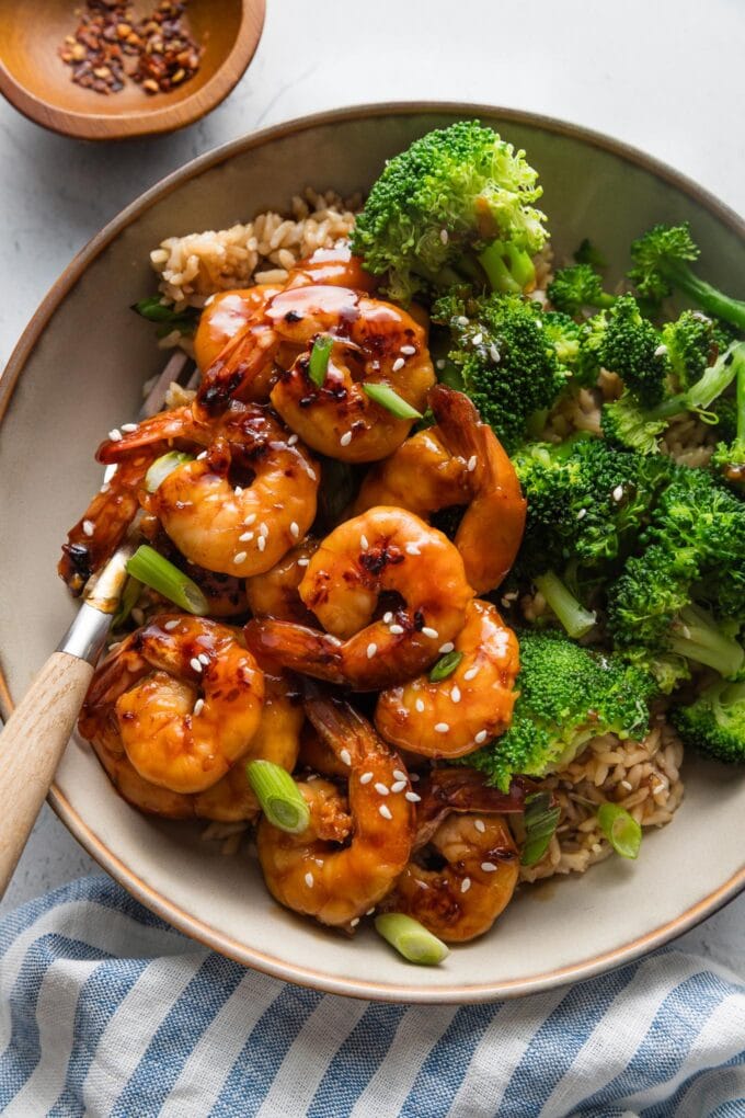 Honey Garlic Shrimp - Nourish And Fete