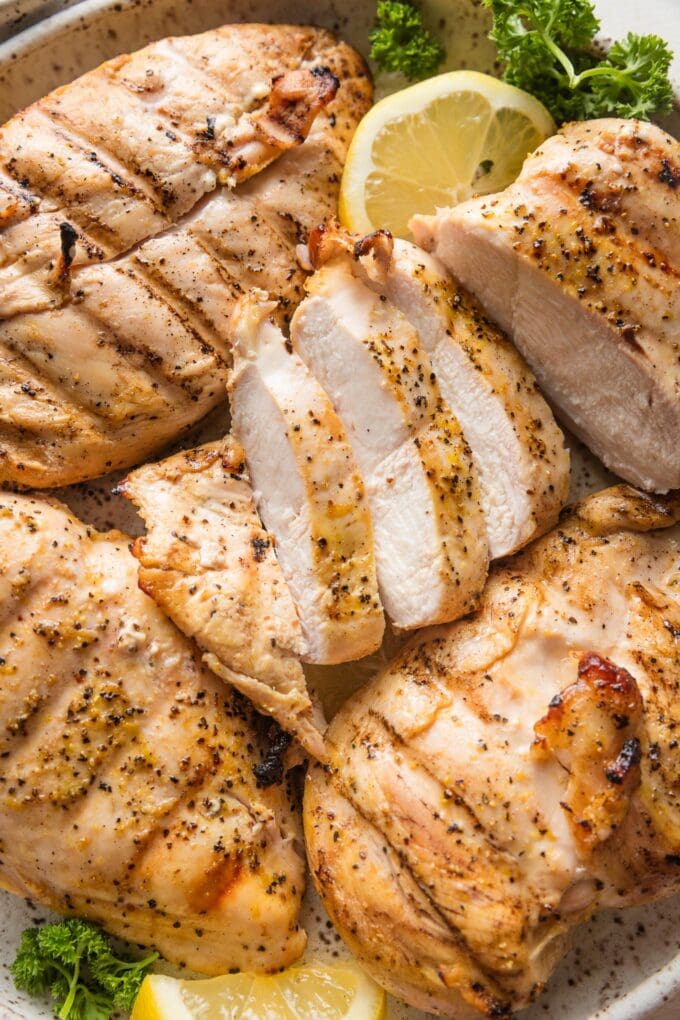 Grilled Lemon Pepper Chicken - Nourish And Fete