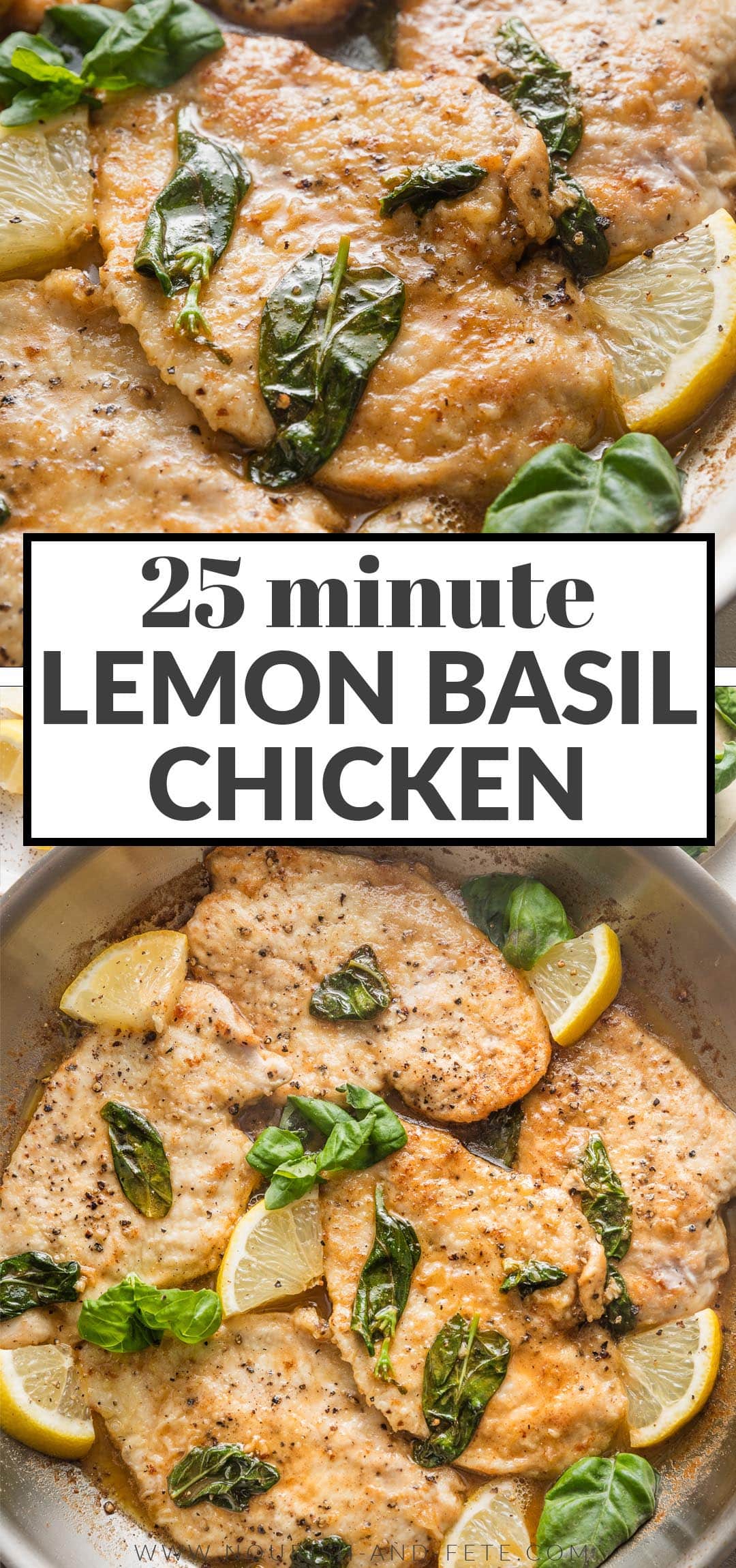 Lemon Basil Chicken - Nourish and Fete